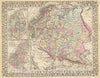 Historic Map : 1880 Russia, Sweden, Norway. - Vintage Wall Art