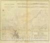 Historic Map : Chart Atlas - 1848 Nantucket Harbor. - Vintage Wall Art