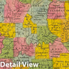 Historic Map : 1845 Alabama. v2 - Vintage Wall Art