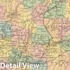 Historic Wall Map : 1859 Alabama. v2 - Vintage Wall Art