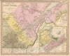 Historic Map : 1845 Canada East. - Vintage Wall Art