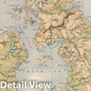Historic Map : 1852 The Mountains, Table Lands, Plains & Valleys of the British Isles. - Vintage Wall Art