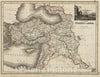 Historic Map : 1824 Turkey in Asia - Vintage Wall Art