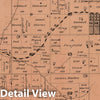 Historic Map : 1878 Township 10 South, Range 22 E, Leavenworth County, Kansas. - Vintage Wall Art