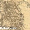 Historic Map : Exploration Book - 1879 Map of the Black Hills of Dakota. - Vintage Wall Art