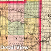 Historic Map : 1873 (Map of Ottawa County, Michigan) - Vintage Wall Art
