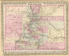 Historic Map : 1880 Colorado. - Vintage Wall Art