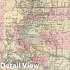 Historic Map : 1880 Colorado. - Vintage Wall Art