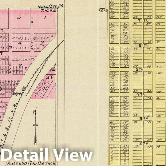 Historic Map : 1887 Auburn, Silver Lake, Kilmer, Richland, Kingston, Rossville. - Vintage Wall Art