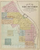Historic Map : 1874 Map of the City of St. Cloud, Minnesota. - Vintage Wall Art