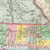 Historic Wall Map : 1857 California, Oregon, Washington, Utah, New Mexico. v1 - Vintage Wall Art