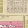 Historic Map : 1887 Oak City, Shockeyville, Cale, Fargo Springs, Neutral City, Kansas. - Vintage Wall Art
