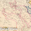 Historic Map : 1855 Mohammedanischen Staaten-Systems. - Vintage Wall Art