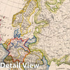 Historic Map : 1855 Europa. - Vintage Wall Art