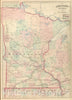 Historic Map : Commercial Reference Book - 1875 Minnesota. - Vintage Wall Art