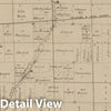 Historic Wall Map : 1874 Clinton Township, Laporte County, Indiana. - Vintage Wall Art