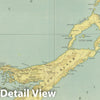 Historic Map : National Atlas - 1924 Bermuda. - Vintage Wall Art