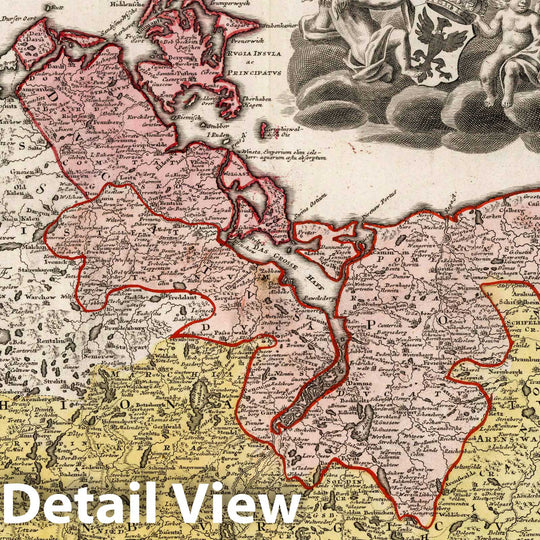 Historic Map : Brandenburg , Germany 1752 Tabula Marchionatus Brandenb ...