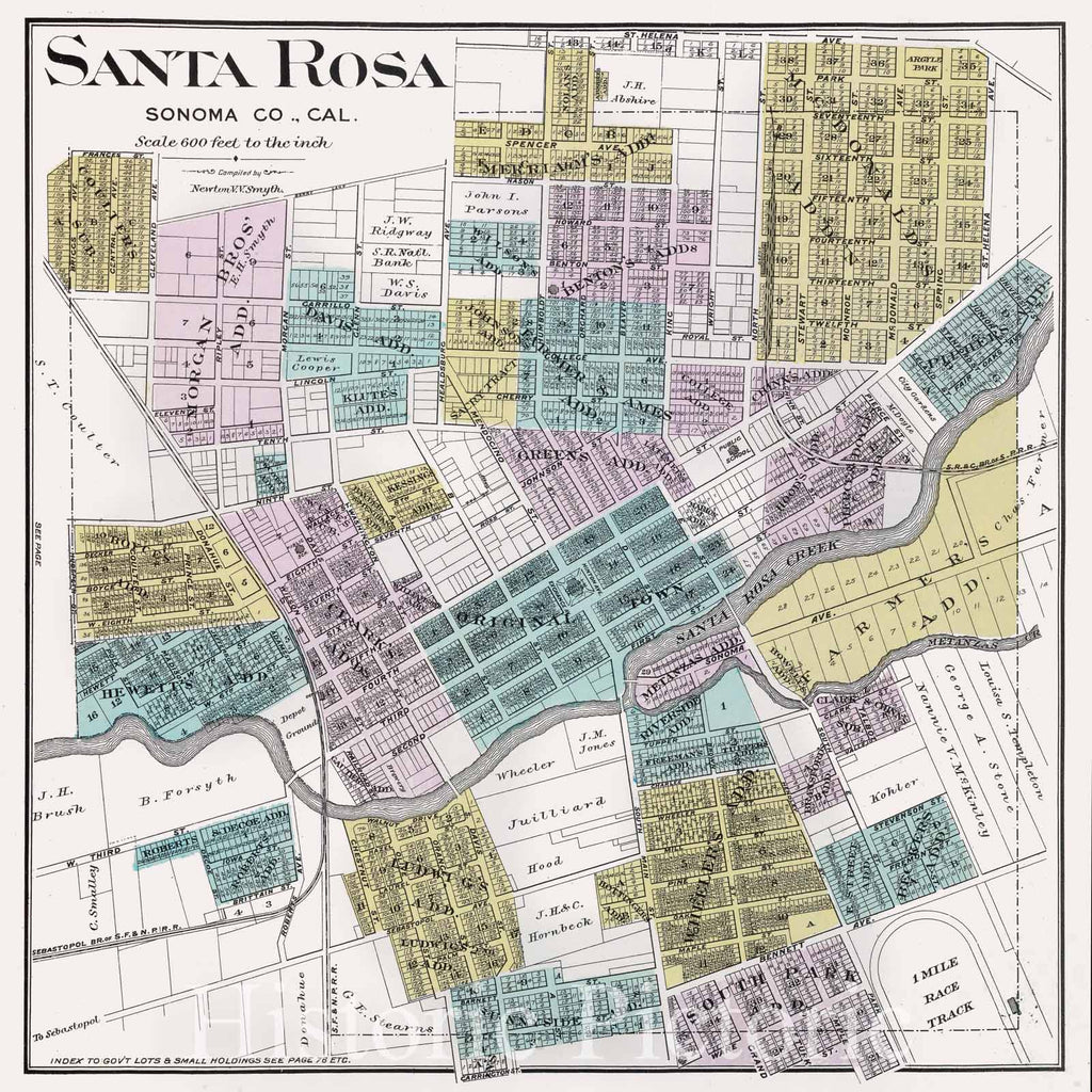 Mapa De Santa Rosa, California 1+ Hundred Santa Rosa County Map