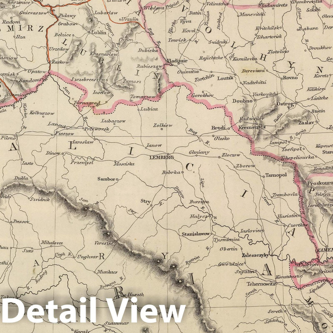 Historic Map : 1847 Western Russia from the Baltic to the Euxine (Black Sea). - Vintage Wall Art