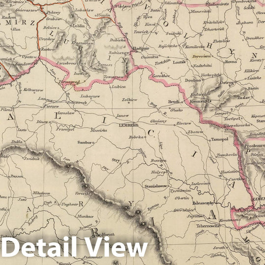 Historic Map : 1847 Western Russia from the Baltic to the Euxine (Black Sea). - Vintage Wall Art