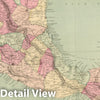 Historic Map : 1873 Mexico and Central America Comprising Guatemala, Honduras, San Salvador, and Nicaragua. - Vintage Wall Art