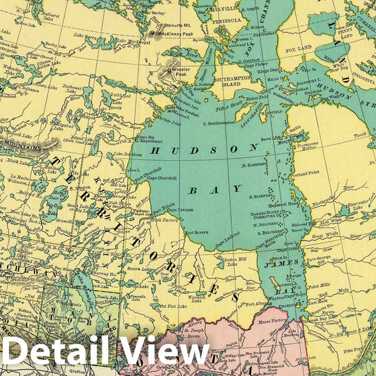 Historic Map : 1897 British America. - Vintage Wall Art