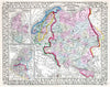 Historic Map : 1870 Russia, Sweden, Norway. - Vintage Wall Art