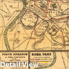 Historic Map : Italy , Rome (Italy), 1903 Roma urbs. , Vintage Wall Art