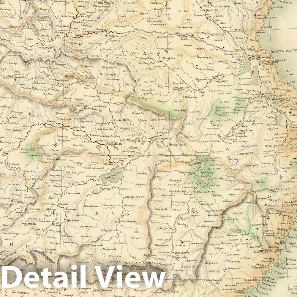 Historic Map : 1872 China. - Vintage Wall Art