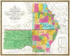 Historic Map : National Atlas - 1831 State of Missouri And Territory Of Arkansas. - Vintage Wall Art