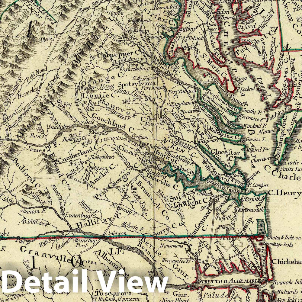 Historic Map : Delaware, 1778 Il Maryland, il Jersey Meridionale, la Delaware. , Vintage Wall Art