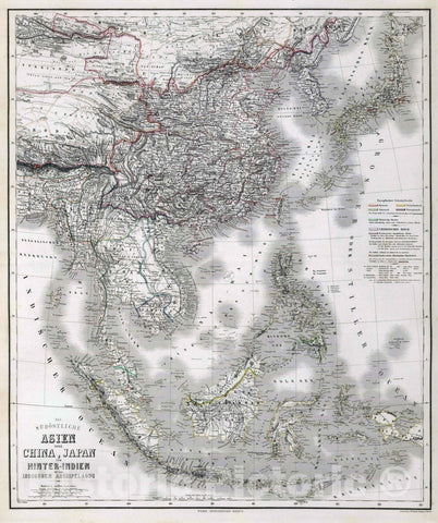 Historic Map : 1875 Southeast Asia, Japan, China, and East Indies. - Vintage Wall Art
