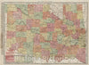 Historic Map : 1907 Oklahoma : Vintage Wall Art