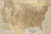 Historic Map : Wall Map - 1926 United States and Alaska. - Vintage Wall Art