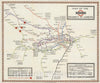 Historic Map : 1923 Map of the underground railways of London - Vintage Wall Art