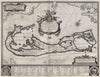 Historic Map : Bermuda, 1630 Mappa Aestivarum Infularum alias Barmudas. , Vintage Wall Art