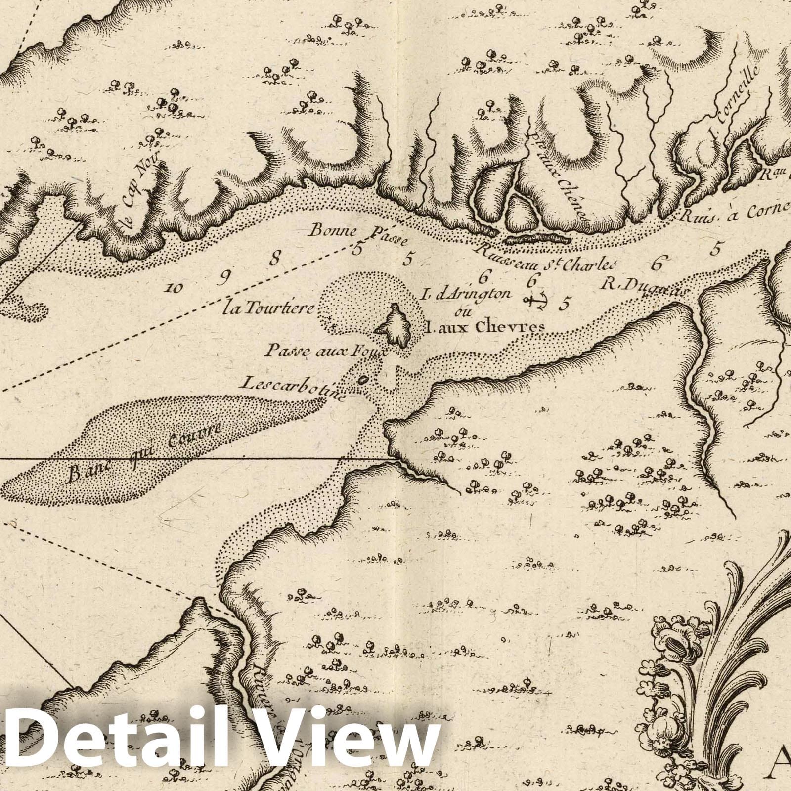 Historic Map Nova Scotia, 1764 Plan Du Port Royal dans l'Acadie Ap
