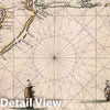 Historic Map : Massachusetts, Atlantic Seaboard (United States) 1667 Pas caerte van Nieu Nederlandt en de Engelsche Virginies. , Vintage Wall Art
