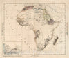 Historic Map : South Africa, 1824 Africa. Berlin 1824. von R.v.L. , Vintage Wall Art