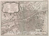 Historic Map : Ireland , Dublin (Ireland), Europe 1764 Plan de la Ville de Dublin , Vintage Wall Art