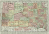 Historic Map : 1906 South Dakota v1 - Vintage Wall Art