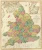 Historic Map : 1801 England, Wales, Scotland. - Vintage Wall Art