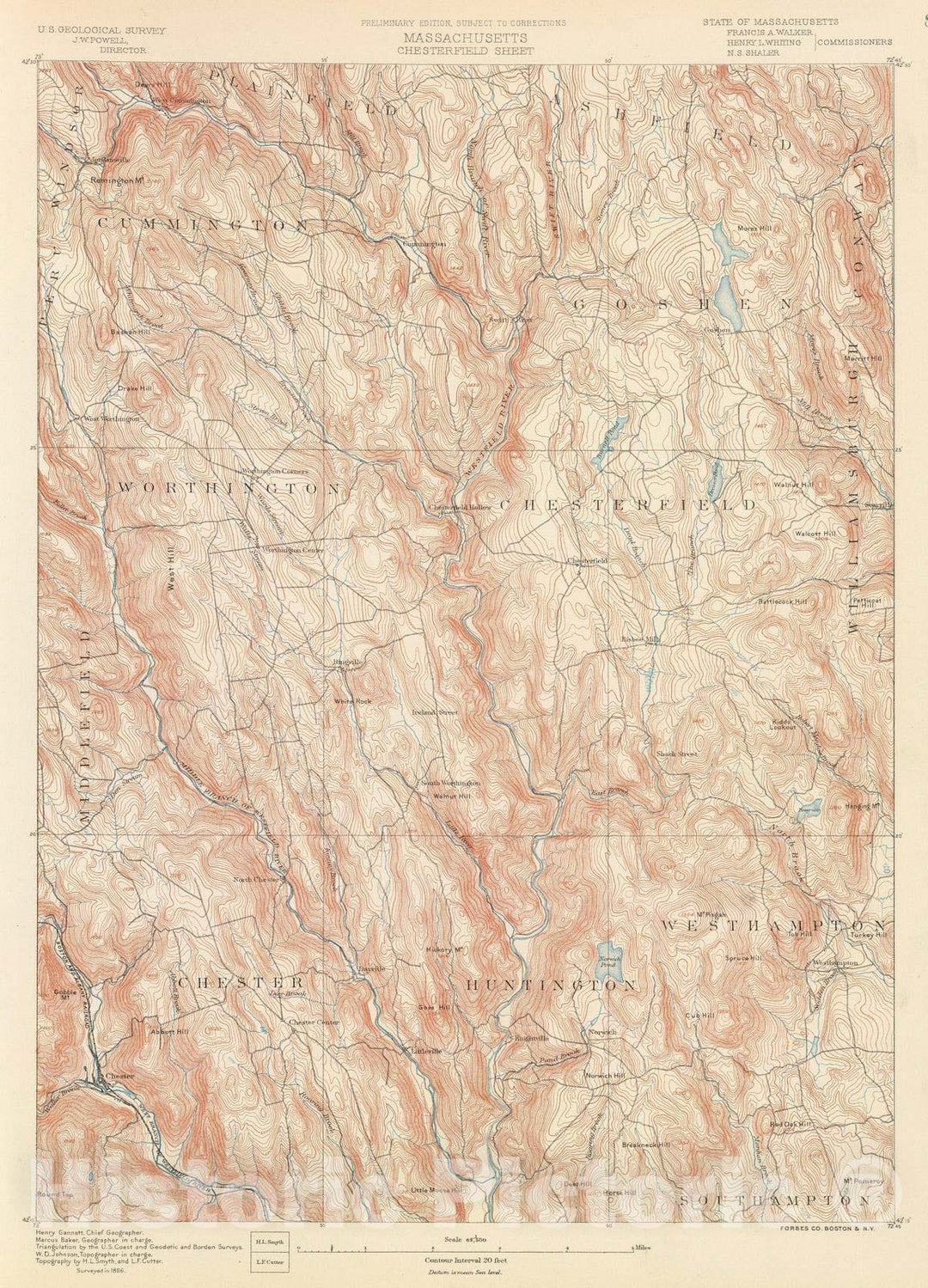 Historic Map : 1890 8. Chesterfield sheet. - Vintage Wall Art