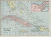 Historic Map : Cuba; Bahamas; Santo Domingo; Jamaica, 1901 Bahama Islands, Cuba, Jamaica, Haiti and Santo Domingo. , Vintage Wall Art