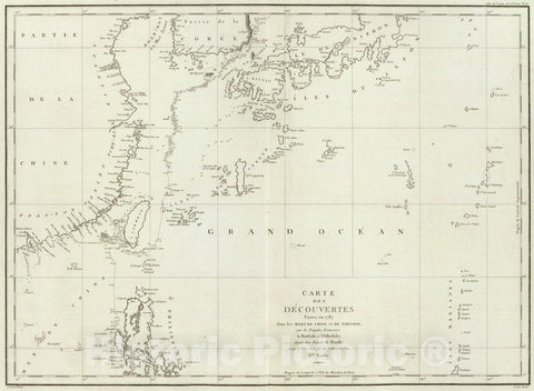 Historic Map : China; Japan, , Asia 1797 Mers, Chine, Tartarie. 1. , Vintage Wall Art