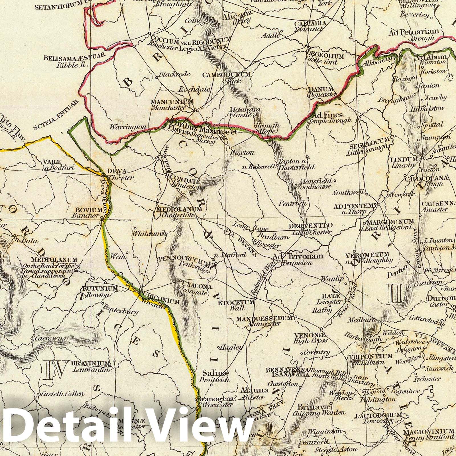 Historic Map : 1834 Ancient Britain I : Vintage Wall Art