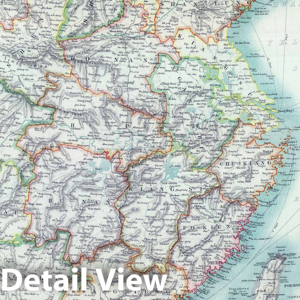 Historic Wall Map : 1910 China. - Vintage Wall Art