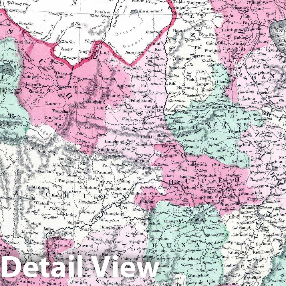 Historic Map : 1865 China. v3 - Vintage Wall Art