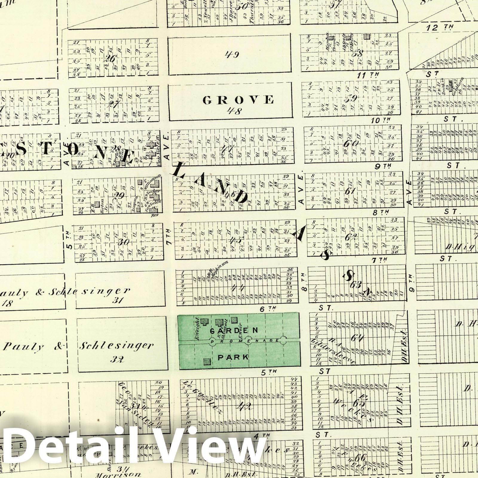 Historic Map : 1873 Whitestone Village, in Flushing. Long Island. v2 - Vintage Wall Art